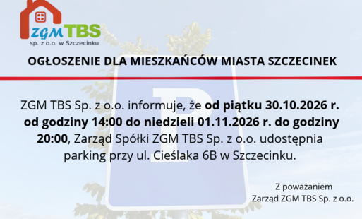 Zdjęcie do DODATKOWE MIEJSCA PARKINGOWE