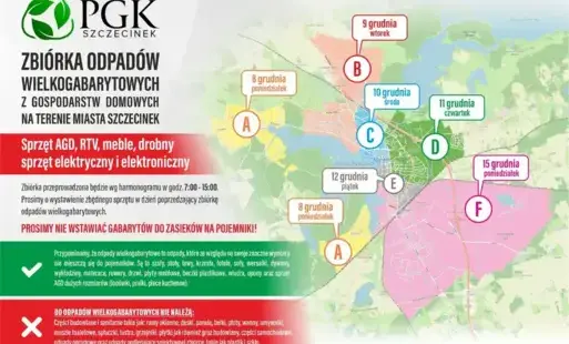 Zdjęcie do ZBI&Oacute;RKI ODPAD&Oacute;W WIELKOGABARYTOWYCH NA TERENIE MIASTA SZCZECINEK &ndash; GRUDZIEŃ 2025 R.