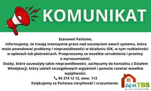 Zdjęcie do Komunikat- IOK